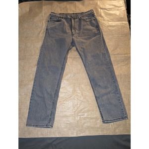 Levi's 505 Men's Gray Straight Leg Denim Jeans Size 38x32